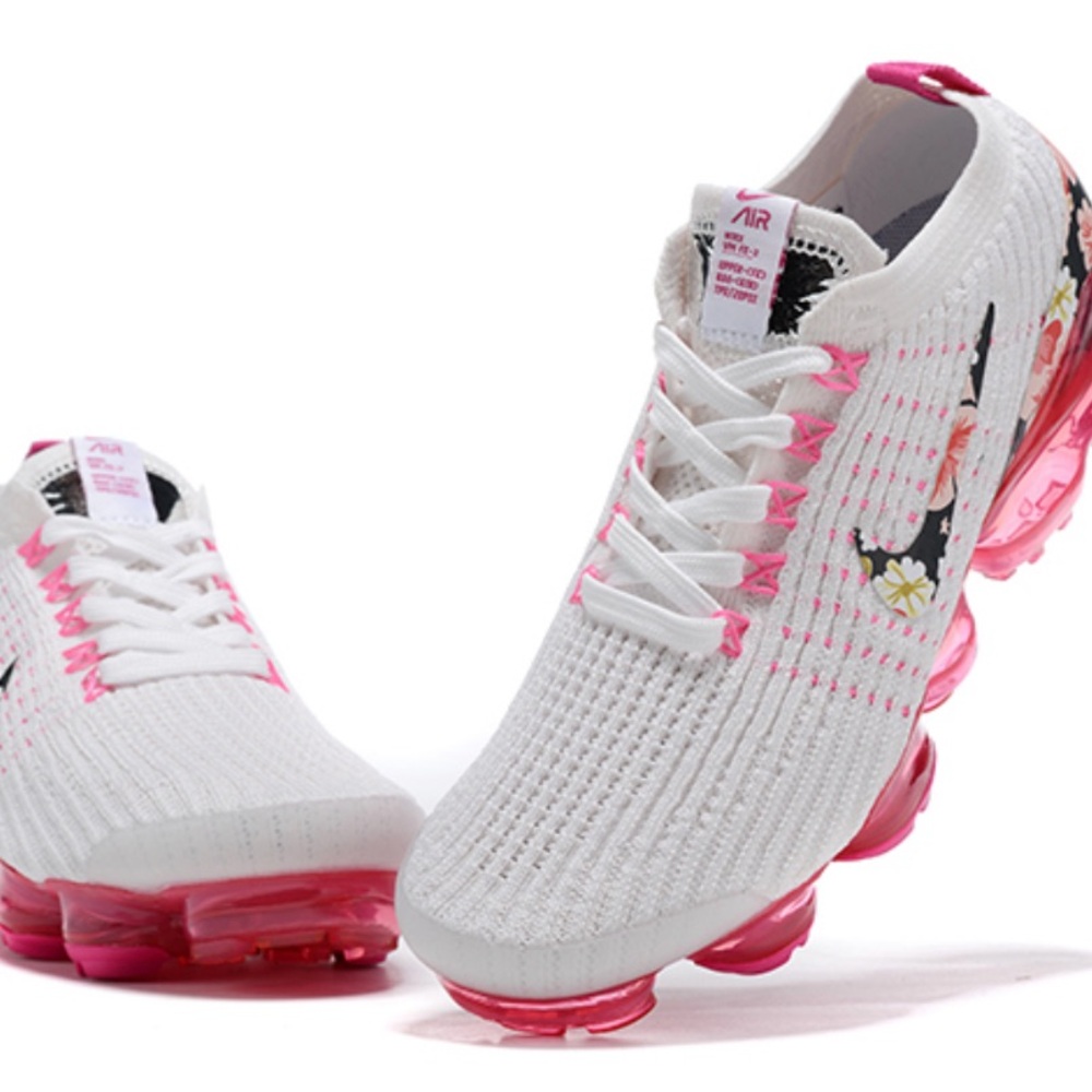 Nike Pink and White Athletic Shoes for Performance